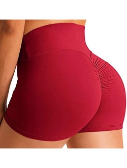 Workout Booty Shorts for Women Scrunch Butt Lifting Yoga Short High Waist Sports Lounge Leggings