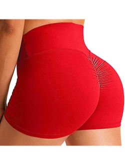 Workout Booty Shorts for Women Scrunch Butt Lifting Yoga Short High Waist Sports Lounge Leggings