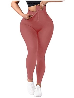 Women's High Waist Cincher Pants Tummy Control Waist Trainer Corset Leggings Hourglass Body Shaper