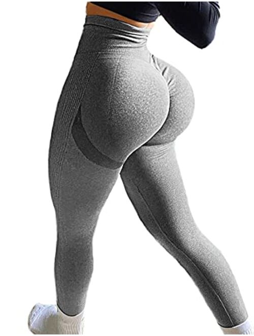Women High Waisted Leggings Seamless Workout Yoga Pants Butt Lift