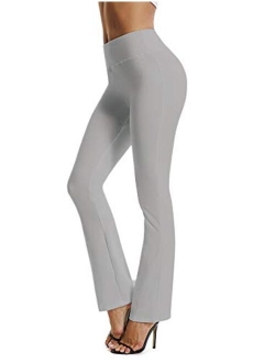 Women's Boot-Cut Yoga Pants Bootleg Casual Workout Pants Stretch Comfy Soft High Waist Tummy Control