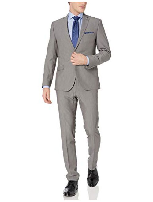 Nick Graham Men's Slim Fit Stretch Finished Bottom Suit