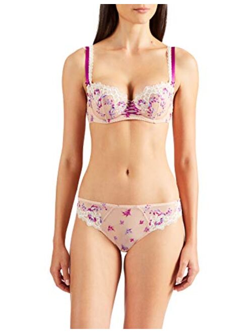 Aubade Women's Romance D'eté Half-Cup Floral Embroidery Bra Balconette