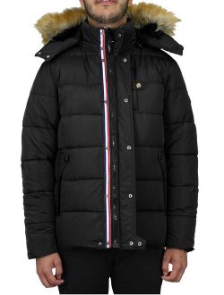 Men's Heavyweight Bomber Parka Zip Jacket With Detachable Hood