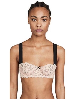 Women's Crochet Lace Balconette Bra