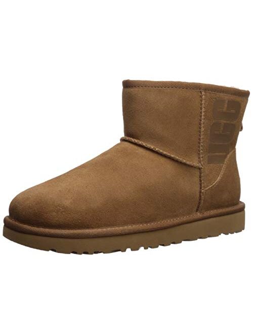 UGG Women's Classic Mini Rubber Logo Boot