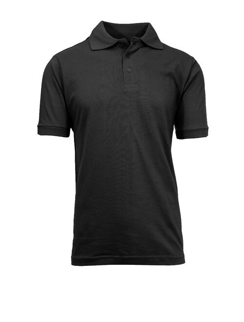 GBH Mens Short Sleeve Pique Polo Shirts Uniform Fitted