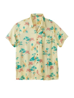 Ks Island By Kingsize Men's Big & Tall Ks Island Tropical Rayon Short-Sleeve Shirt