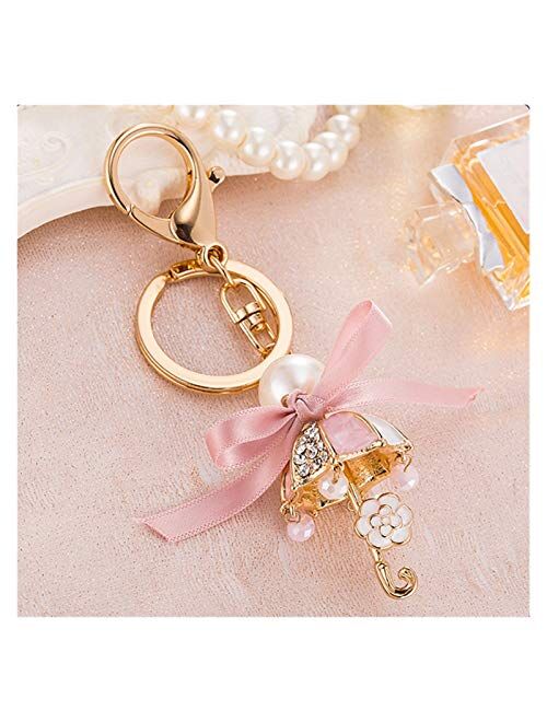 Hzwlsd Women's Ribbon Key Chain, Charm Keyring