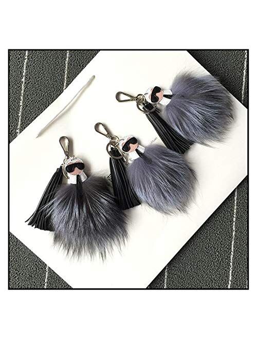 Wihgfcv Men/Women Luxury Keyring Pendant with Tassel Charm