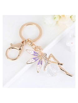 Hzwlsd Keychain Fashion Ballerina Girl New Keychain Bag Key Holder