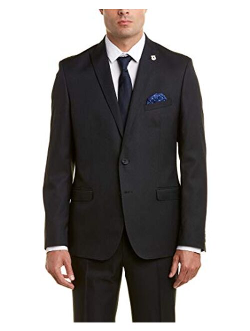 Nick Graham Men's Slim Fit Stretch Finished Bottom Suit