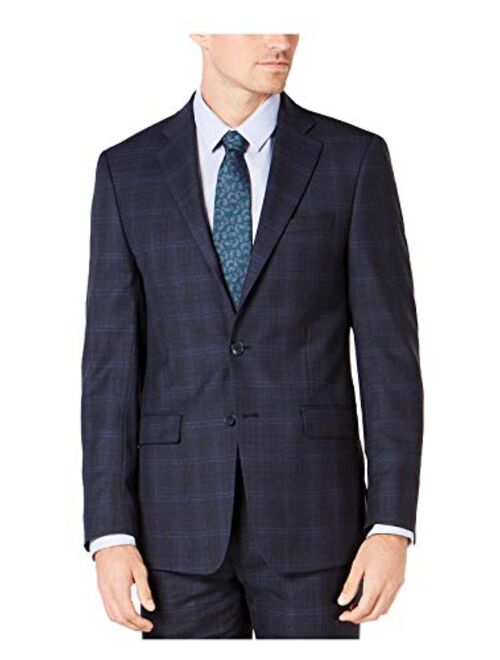 Calvin Klein Mens Slim-Fit Two Button Formal Suit