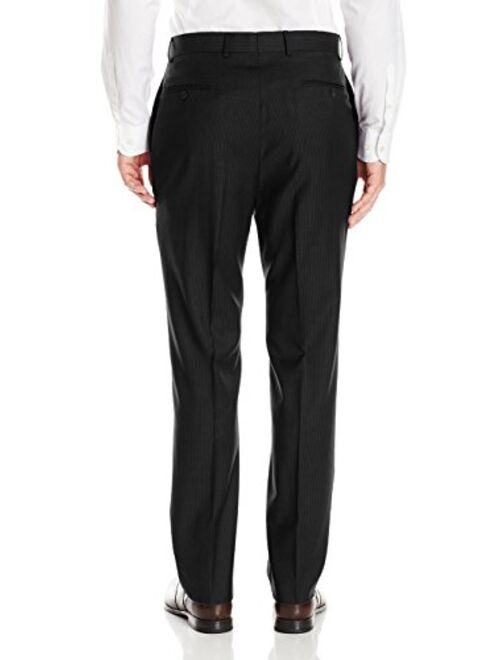 Luciano Natazzi Men's Two Button Pinstripe Modern Fit Suit 2 Piece Jacket Pant