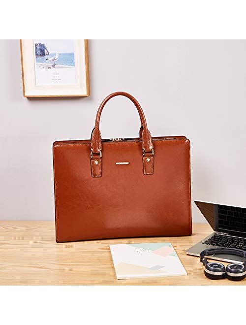 Buy Bostanten Genuine Leather Briefcase Vintage 15 6 Inch Laptop Bag