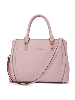 Women Leather Handbag Designer Top Handle Satchel Shoulder Bag Crossbody Purses