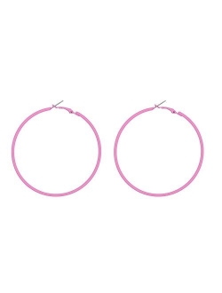 Hypoallergenic Extra Large Basketball Hoop Earrings for Women Men - Big Thin Hoop Earrings