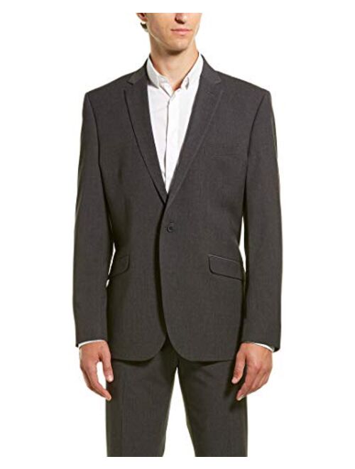 Kenneth Cole REACTION Men's Slim Fit 32" Finished Bottom Suit