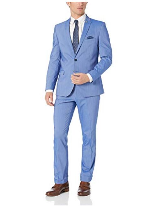 Nick Graham Men's Slim Fit Stetch Finished Bottom Suit