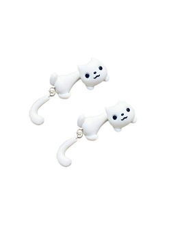 ZaH Pair of 925 Silver Earring Cartoon Animal Jewerly Gift Earring for Women, Men, Kids