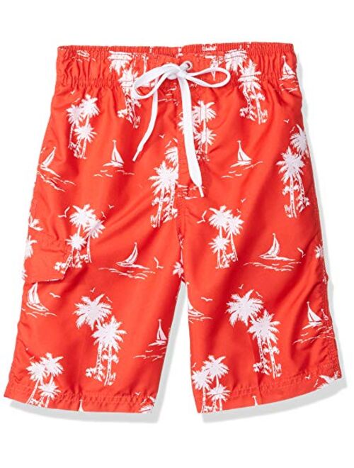 Kanu Surf Boys' Echo Quick Dry UPF 50+ Beach Swim Trunks