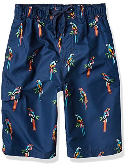 Kanu Surf Boys' Echo Quick Dry UPF 50+ Beach Swim Trunks