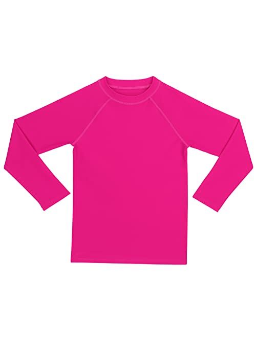 ESTAMICO Boys' UPF 50+ Long-Sleeve Rashguard Athletic Swim Shirt