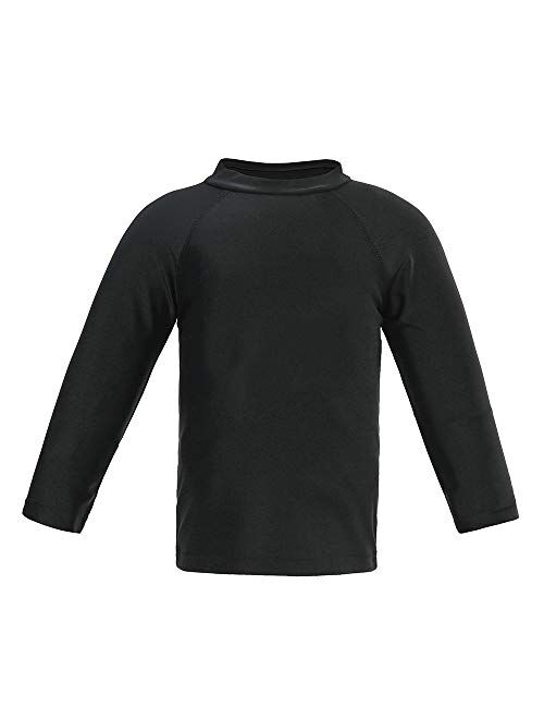 ESTAMICO Boys' UPF 50+ Long-Sleeve Rashguard Athletic Swim Shirt