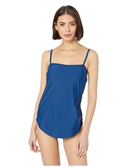 Women's Bandeau One Piece Swimdress Swimsuit