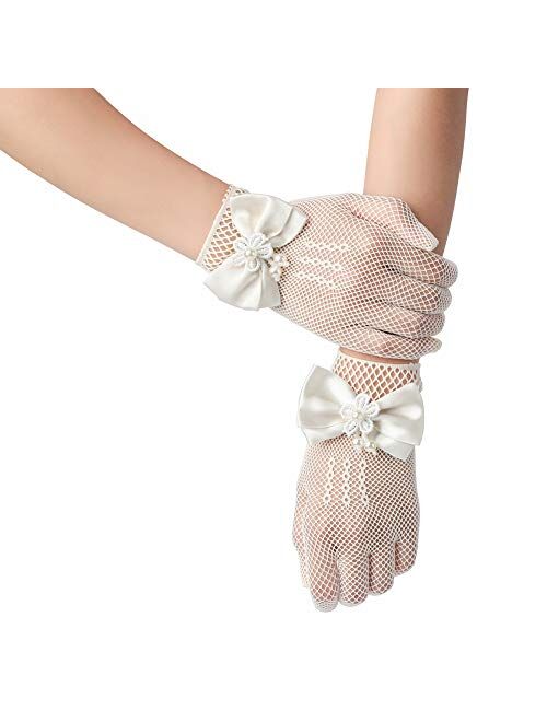 Xuhan Girls Flower Princess Pageant Gloves