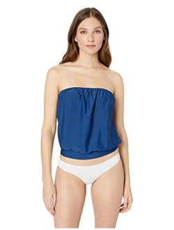 Women's Bandeau Blouson Tankini Swimsuit