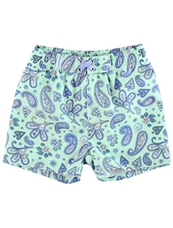 RuggedButts Baby/Toddler Boys Swim Trunks w/Adjustable Waist