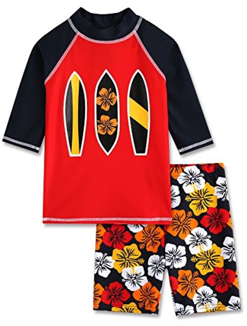 VAENAIT BABY Toddler Kids Boys UPF 50+ UV Protection Quick Dry Rashguard Swimsuit Bathing Suit 2-7T Sets