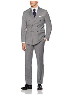 Frank Men's Men's Classic Fit 2 Piece Suit Blazer Jacket Tux & Flat Pants Set