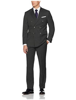 Frank Men's Men's Classic Fit 2 Piece Suit Blazer Jacket Tux & Flat Pants Set