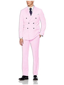 Frank Men's Men's Classic Fit 2 Piece Suit Blazer Jacket Tux & Flat Pants Set