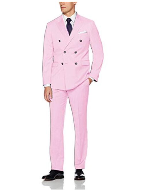 Frank Men's Men's Classic Fit 2 Piece Suit Blazer Jacket Tux & Flat Pants Set