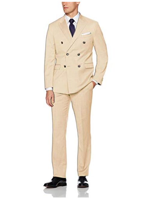 Frank Men's Men's Classic Fit 2 Piece Suit Blazer Jacket Tux & Flat Pants Set