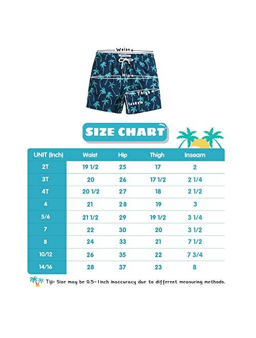 MaaMgic Swim Trunks Boys Toddler Bathing Suits for Kids Swimwear Baby Boy Swimsuit Boys Swim Shorts