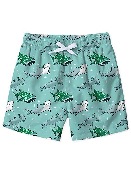 ALOOCA Boys 3D Printed Funny Swim Trunks Casual Quick-Drying Beach Pant Sports Running Swim Surf Board Shorts