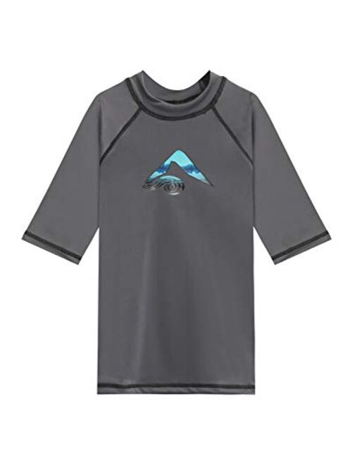 Kanu Surf Boys' Haywire UPF 50+ Sun Protective Rashguard Swim Shirt