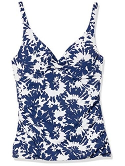 Women's Twist Front Underwire Tankini Swimsuit