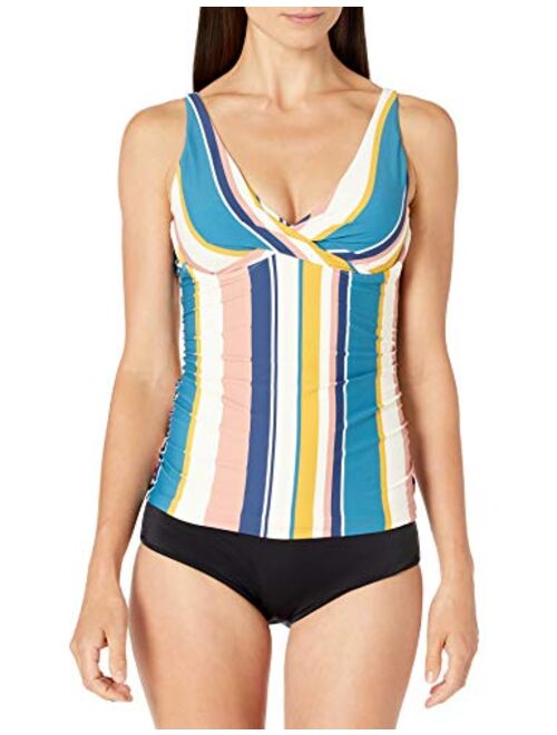 Catalina Women's Twist Front Underwire Tankini Swimsuit