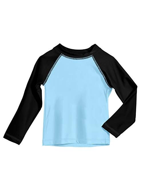 City Threads Boys Rash Guard in Long and Short Sleeves with SPF50+ Made in USA