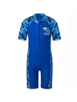 TFJH E Boys Swimsuits Rash Guard Suits Swimwear Toddler 50+ UV Sun Protective One-Piece Zip