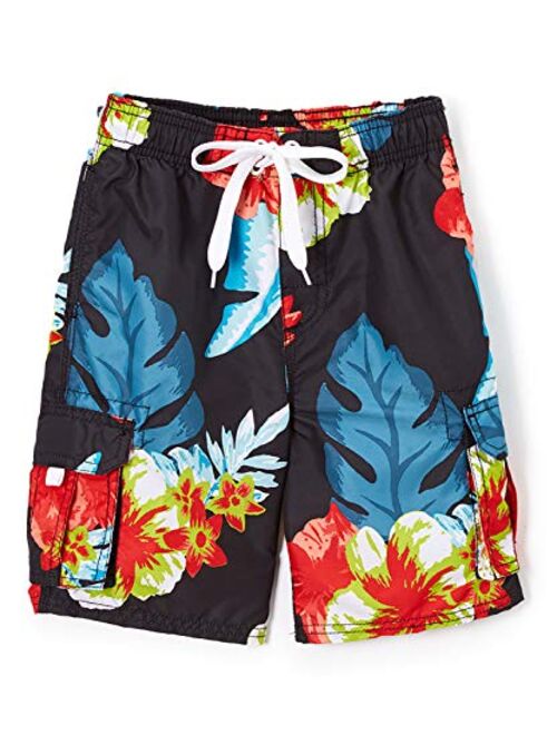 Kanu Surf Boys' Barracuda Quick Dry UPF 50+ Beach Swim Trunk