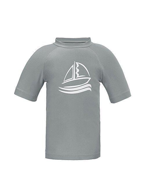 ESTAMICO Boys' UPF 50+ Short Sleeve Rashguard Athletic Swim Tee