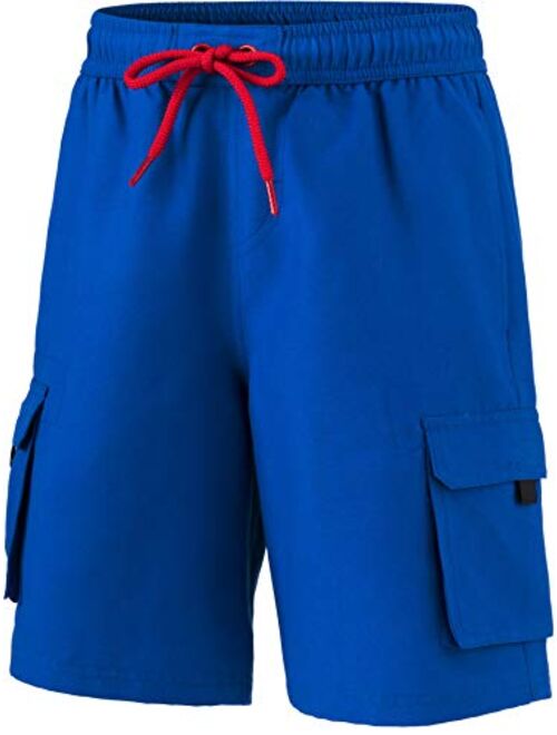 TSLA Boys Swim Trunks, Quick Dry UPF 50+ Beach Board Swim Shorts, Swimsuit Swimwear with Inner Mesh Liner