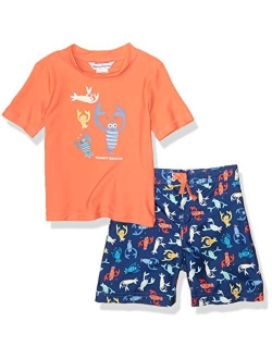 Boys' Rashguard and Trunks Swimsuit Set