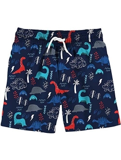 Funnycokid Boys Swim Trunks Quick Dry Kids Water Resistant Beach Board Shorts 3-12 Years